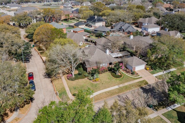 drone / aerial view featuring a residential view