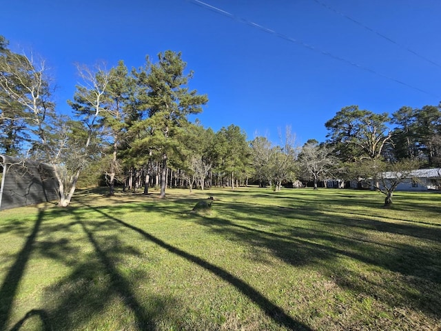 view of property's community featuring a yard