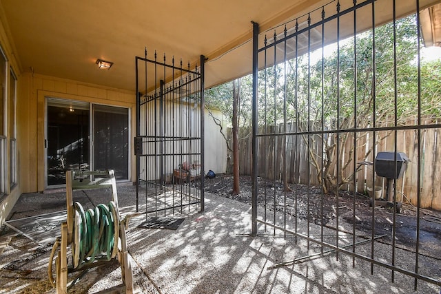 view of patio / terrace with fence