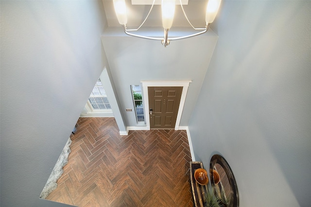 entrance foyer featuring baseboards