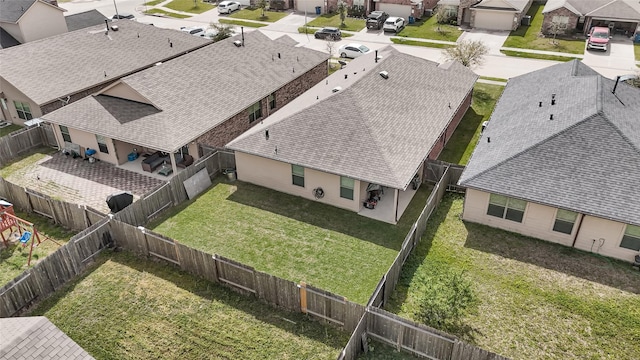 bird's eye view featuring a residential view