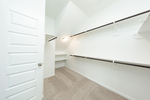 3714 Windswept Dr, Montgomery, TX 77356 - spacious closet with light carpet and vaulted ceiling