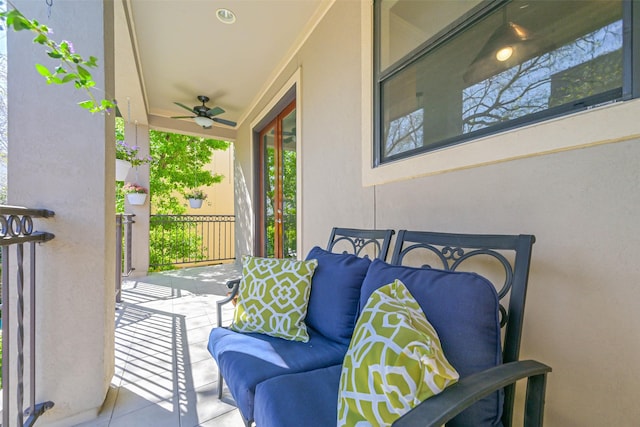 4303 Blossom St, Houston, TX 77007 - covered porch with ceiling fan