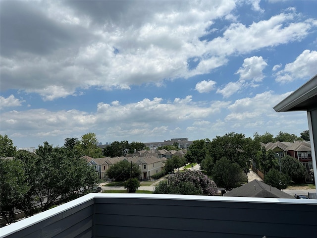 view of balcony