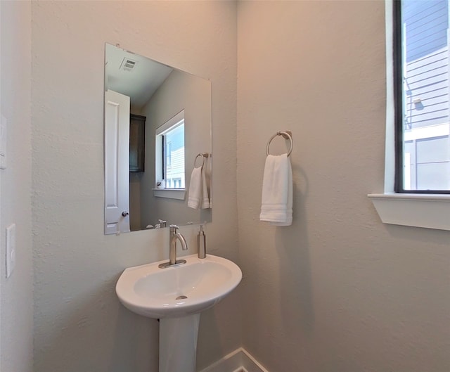 bathroom with visible vents