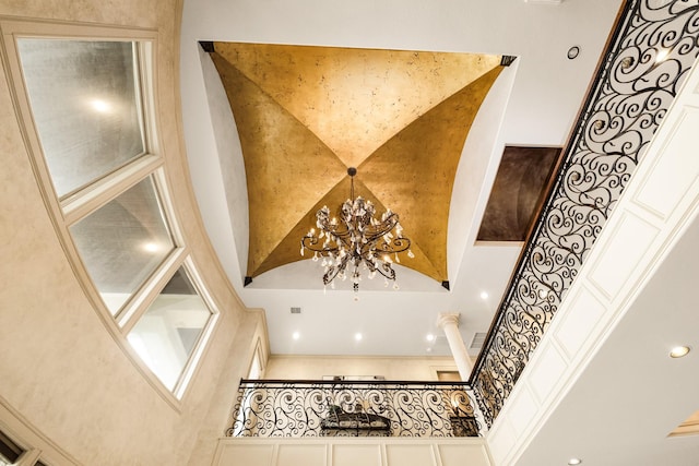 2220 Todville Rd, Seabrook, TX 77586 - room details featuring an inviting chandelier