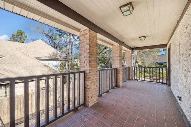 view of balcony