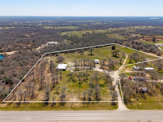 drone / aerial view featuring a rural view