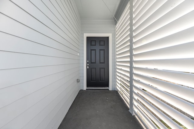 view of exterior entry