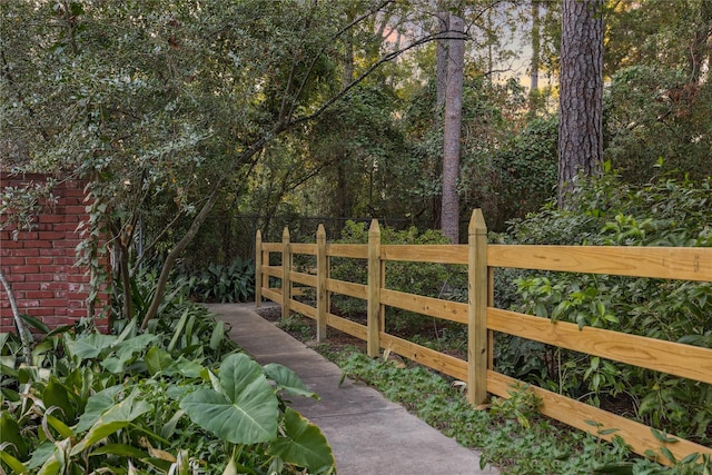 exterior space featuring fence