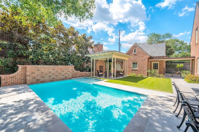 2131 Brentwood Dr, Houston, TX 77019 - view of pool featuring a patio