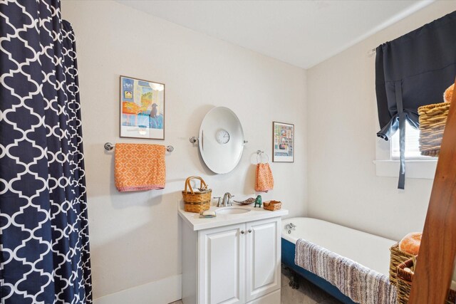 725 Columbus Rd, Sealy, TX 77474 - full bathroom with a shower with shower curtain, a bath, and vanity