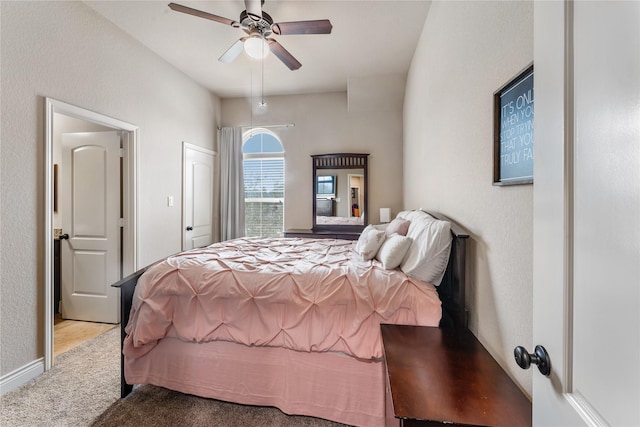 17131 Lumberton Dr, Cypress, TX 77433 - bedroom with a ceiling fan and carpet flooring