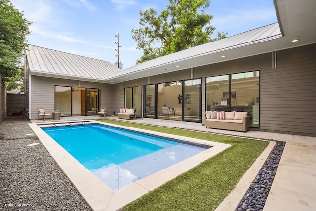 1035 Rutland St, Houston, TX 77008 - outdoor pool featuring outdoor lounge area and a patio area