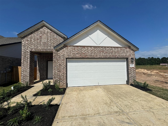 19122 Hazel Firs Ln, Magnolia, TX 77355 - ranch-style house featuring brick siding, concrete driveway, and a garage