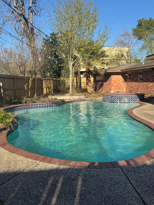 3510 N Braeswood Blvd, Houston, TX 77025 - view of pool with a fenced backyard