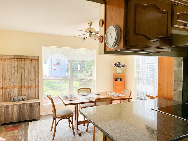 518 Lcr 902, Jewett, TX 75846 - dining space featuring light wood finished floors and a ceiling fan
