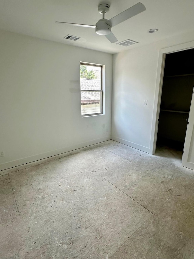 1609 Park St, Houston, TX 77019 - unfurnished bedroom featuring a ceiling fan and baseboards