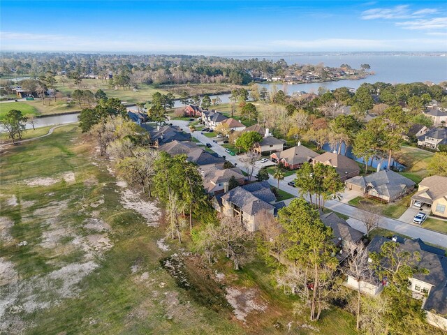 18719 Rusty Anchor Ct, Humble, TX 77346 - drone / aerial view with a residential view and a water view