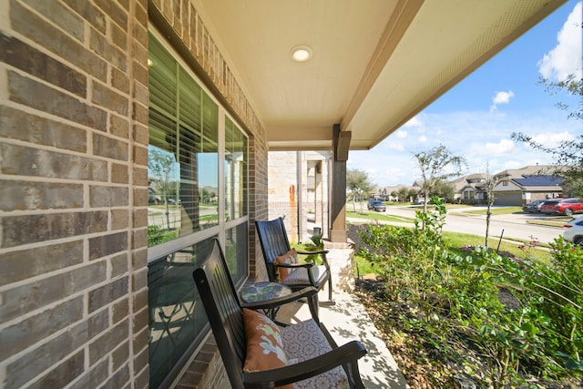 view of patio with covered porch