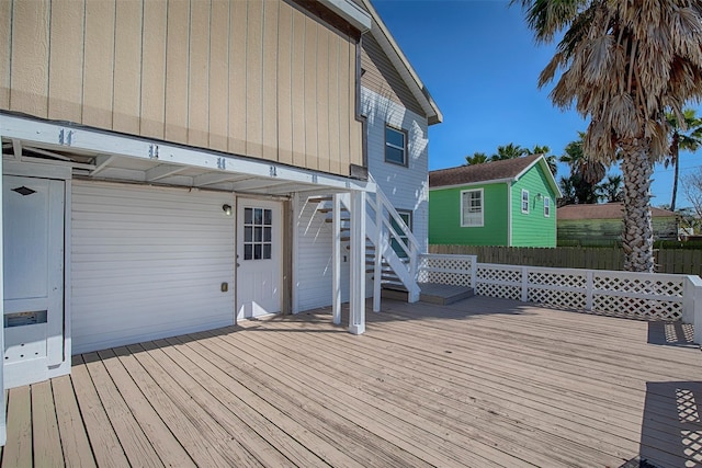 deck with fence