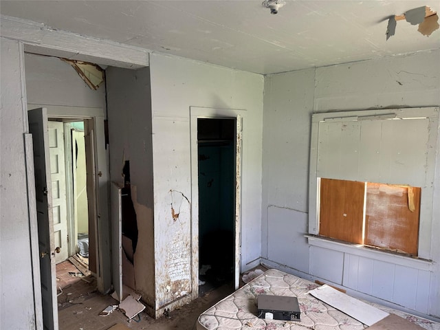 view of spare room