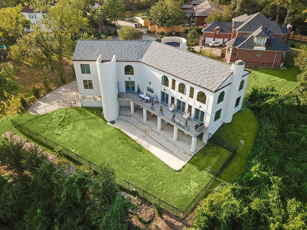 3 Magnolia Bend Dr, Hunters Creek Village, TX 77024 - aerial view