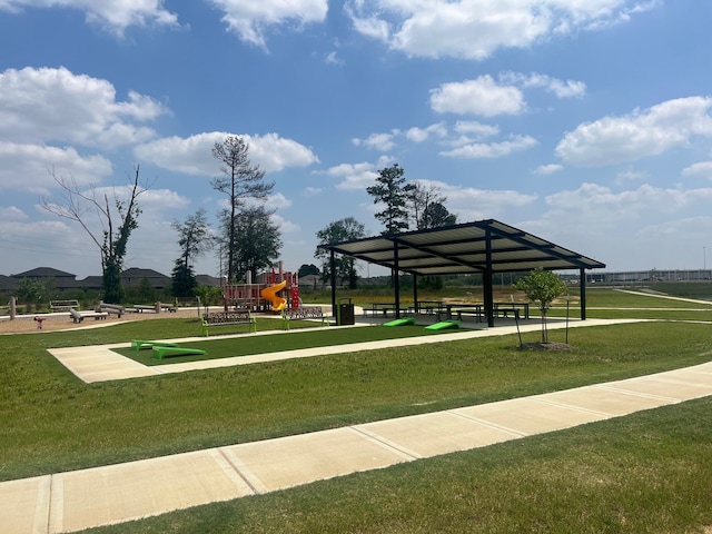 2243 Garden Arbor, Tomball, TX 77375 - view of community featuring a yard and a gazebo