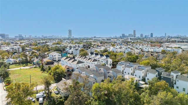 bird's eye view featuring a city view