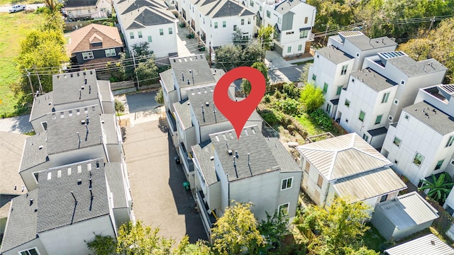 birds eye view of property featuring a residential view