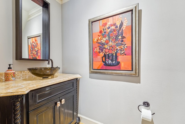 bathroom with vanity