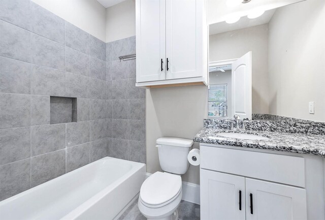 805 Columbia St, Houston, TX 77007 - bathroom featuring toilet, vanity, and baseboards