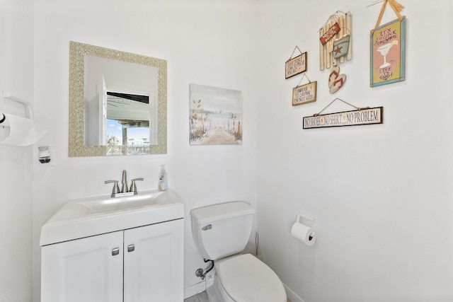 22102 Pecos Dr, Galveston, TX 77554 - half bath featuring toilet and vanity