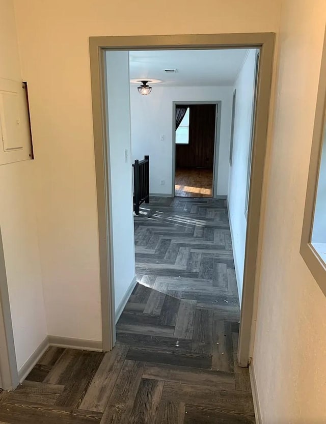 hall with baseboards