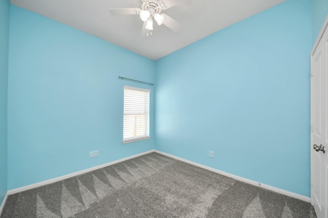12427 Point Arbor Ct, Tomball, TX 77377 - carpeted spare room featuring a ceiling fan and baseboards