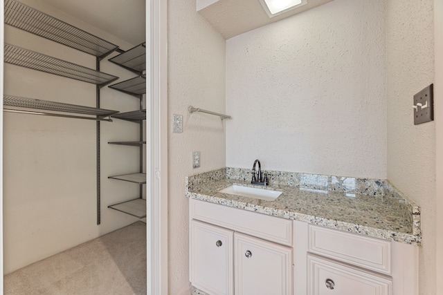 2323 Augusta Dr Unit 36, Houston, TX 77057 - bathroom with a textured wall and vanity