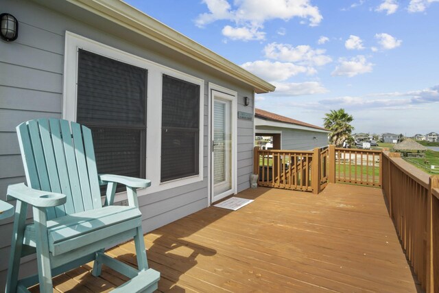 979 Sea Spray Dr, Crystal Beach, TX 77650 - view of deck