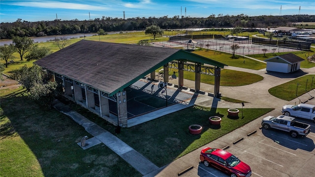 drone / aerial view
