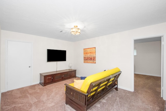 89 Bayou Ln, Kemah, TX 77565 - living room featuring light carpet and baseboards