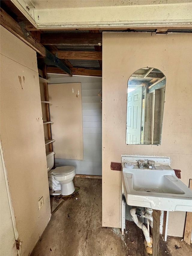 100 Upton Ln, Brazoria, TX 77422 - bathroom with toilet and a sink