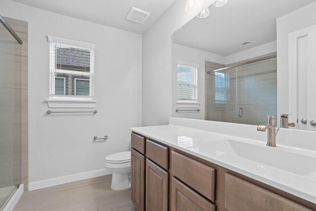 23507 Persimmon Creek Ln, Katy, TX 77493 - full bathroom featuring vanity and a shower stall