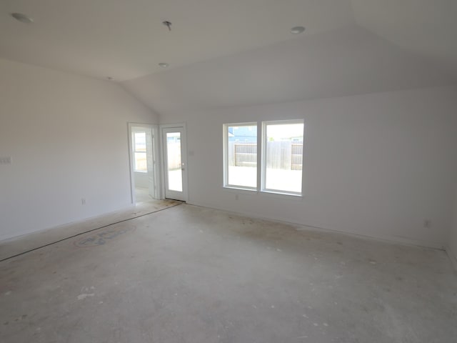 26239 Astral Way, La Marque, TX 77568 - spare room with vaulted ceiling
