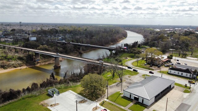 105 S 2nd St, Richmond, TX 77469 - birds eye view of property featuring a water view