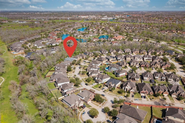 birds eye view of property featuring a residential view