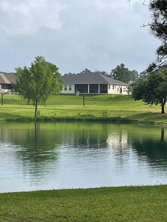 view of water feature