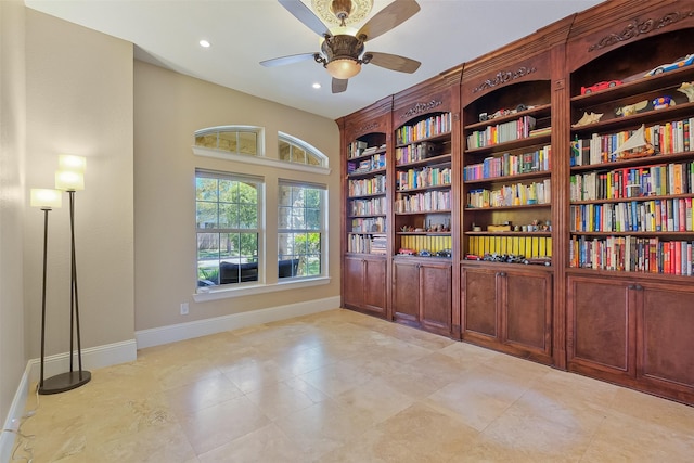 5206 Briarwick Meadow Ln, Sugar Land, TX 77479 - unfurnished room featuring baseboards, ceiling fan, and recessed lighting