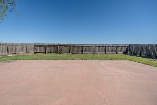 view of patio / terrace with a fenced backyard