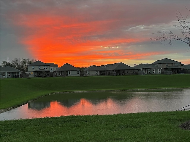water view featuring a residential view