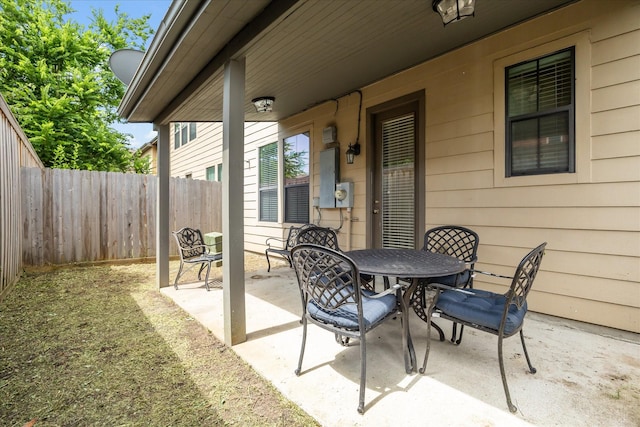 3031 Royal Oaks Grv, Houston, TX 77082 - view of patio featuring outdoor dining area