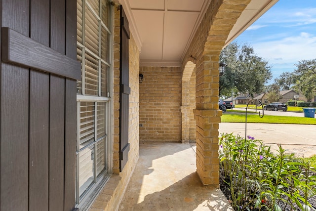 view of patio / terrace with a porch